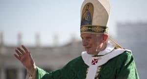 Pope Benedict XVI leads a mass to open the year of faith in St. Peter's square at the Vatican 2012