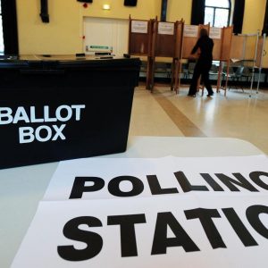 ballot box and polling station