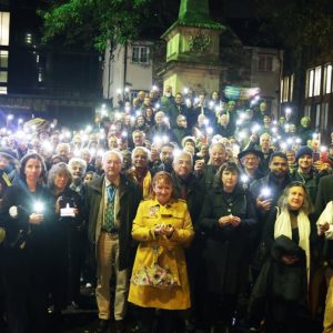 Oxford city council peace vigil 7 October 24