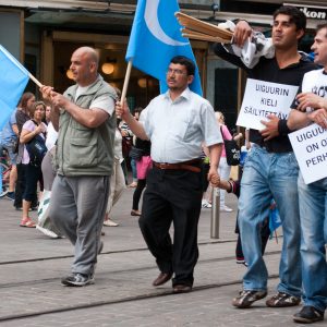 Uyghur demonstration Helsinki Amnesty Intl