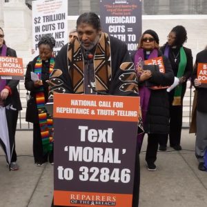 William Barber US protest March 2025