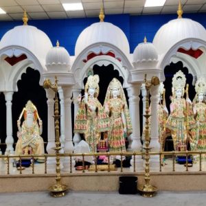 Hindu statues Weymouth bay