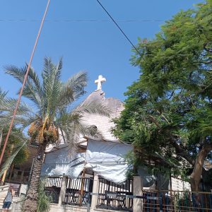 HOLY FAMILY CHURCH GAZA DAMAGED