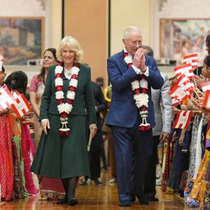 King and Queen at Neasden Temple 2025 royal family