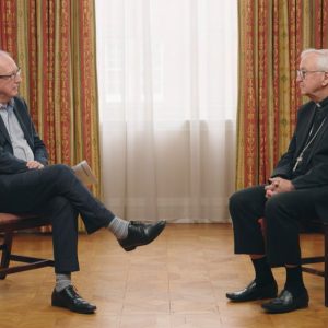 Cardinal Nichols and Roger Bolton