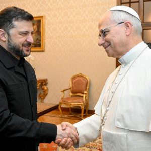 Pope Leo and Zelensky 9 December 2025